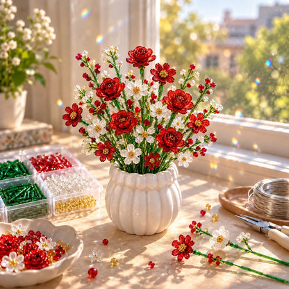 🌷Beaded Wildflower Bouquet Kit DIY