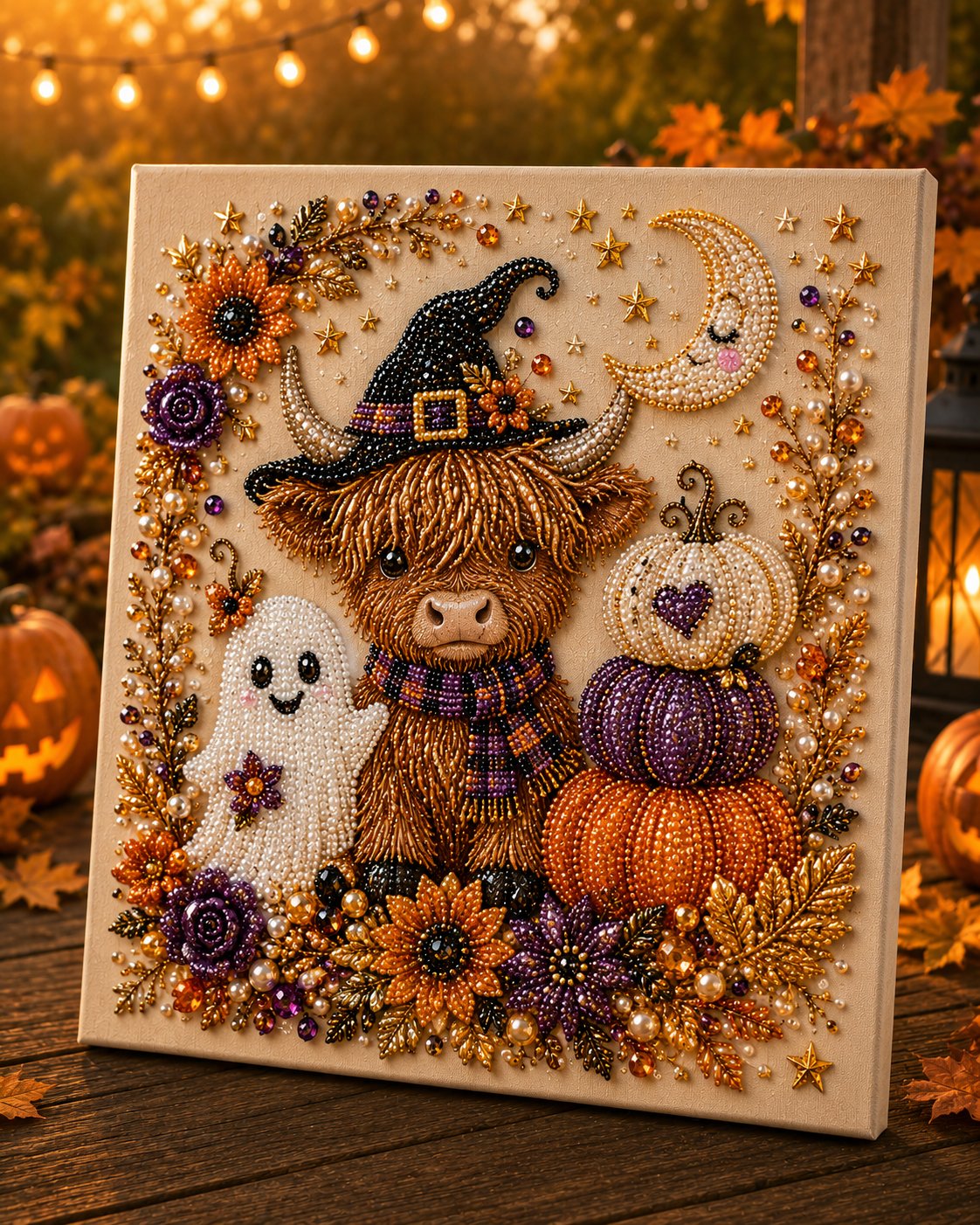 🔥HALLOWEEN SALE 👻✨ Halloween Pearl Art DIY Kit – Turn Tiny Pearls into Spooky-Cute Magic