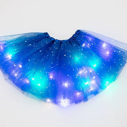 Final Clearance!🌟 Princess Glow LED Skirt | Soft, Safe & Stretchy for All-Day Play– Last Chance at This Price!