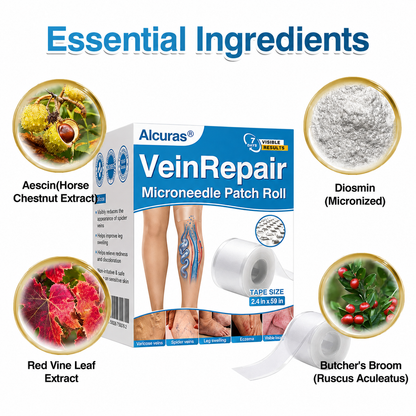 🇦🇺🏆✅️🏃Alcuras® VeinRepair Microneedle Patch Roll⚡Instant Relief, Long-Term Results