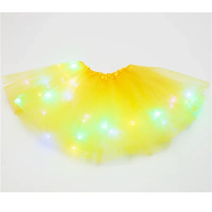 Final Clearance!🌟 Princess Glow LED Skirt | Soft, Safe & Stretchy for All-Day Play– Last Chance at This Price!