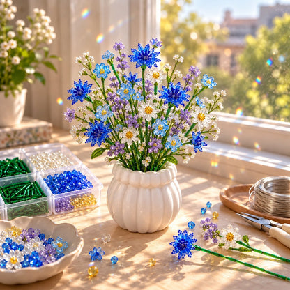 🌷Beaded Wildflower Bouquet Kit DIY