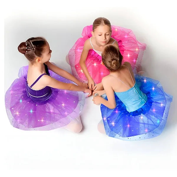 Final Clearance!🌟 Princess Glow LED Skirt | Soft, Safe & Stretchy for All-Day Play– Last Chance at This Price!