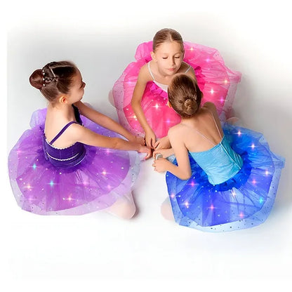 Final Clearance!🌟 Princess Glow LED Skirt | Soft, Safe & Stretchy for All-Day Play– Last Chance at This Price!