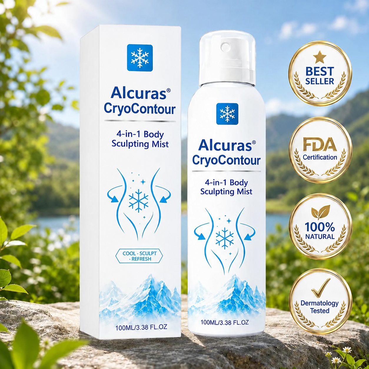 Alcuras® CryoContour 4-in-1 Body Sculpting Mist ( Imported )