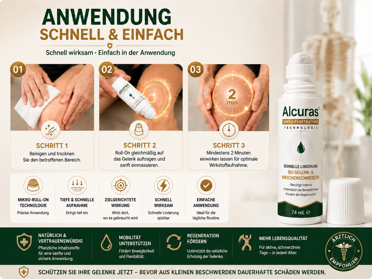 Alcuras® 0,05 mm Mikro-Nadel-Roller zur Unterstützung der Knochen- und Gelenkregeneration (0.05mm)