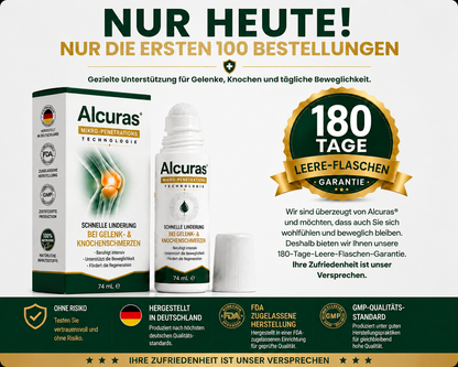 Alcuras® 0,05 mm Mikro-Nadel-Roller zur Unterstützung der Knochen- und Gelenkregeneration (0.05mm)