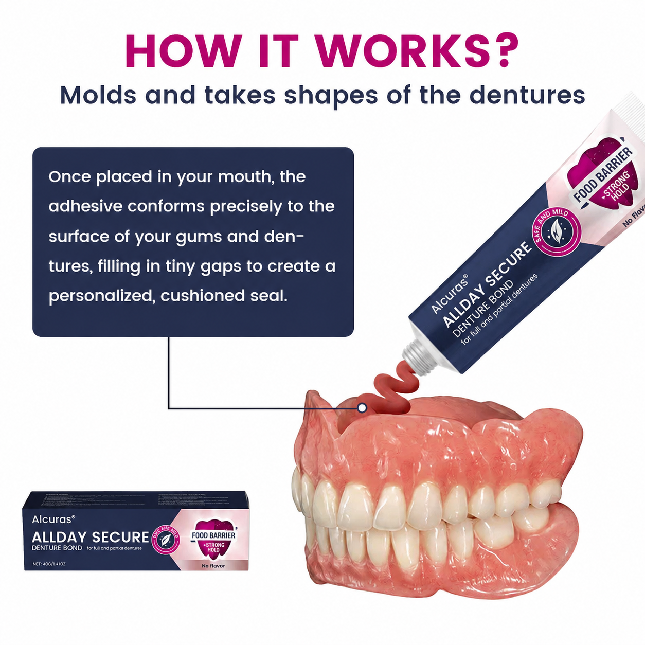 Alcuras® AllDay Secure Denture Bond