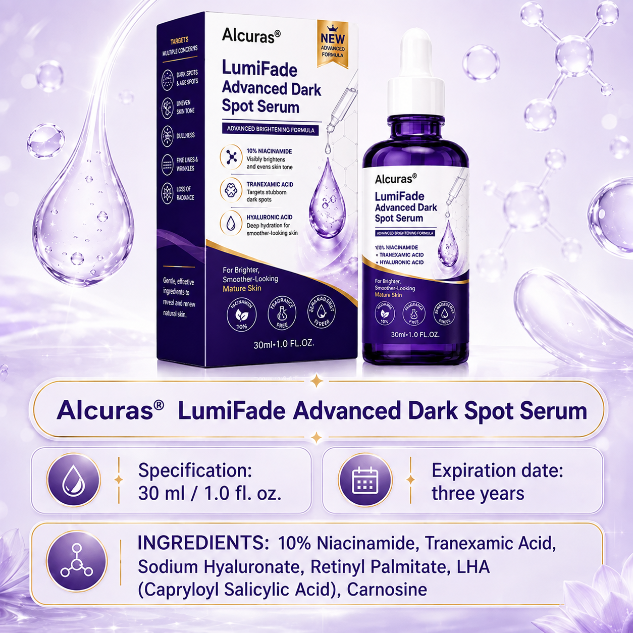 Alcuras® LumiFade Advanced Dark Spot Serum