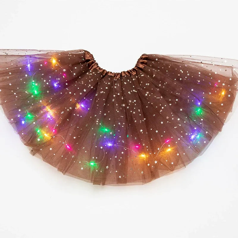 Final Clearance!🌟 Princess Glow LED Skirt | Soft, Safe & Stretchy for All-Day Play– Last Chance at This Price!