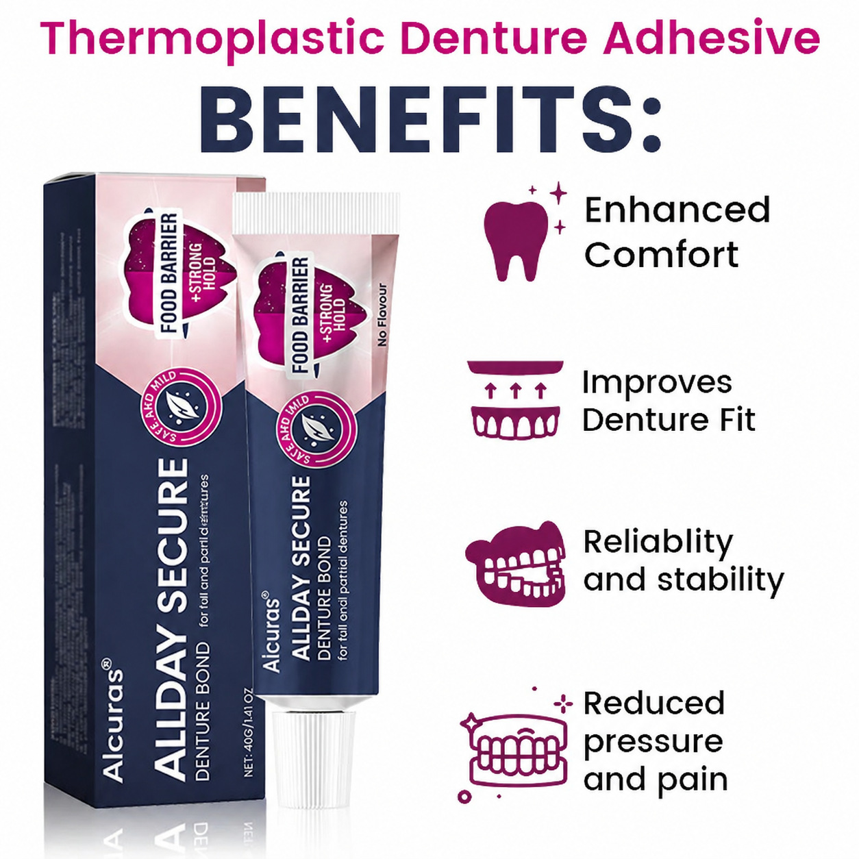 Alcuras® AllDay Secure Denture Bond