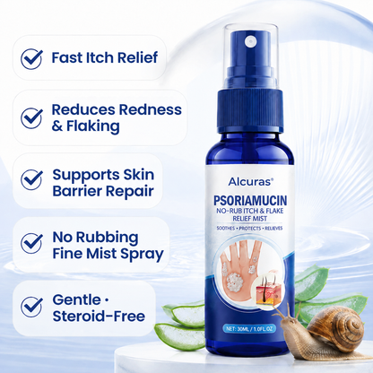 Alcuras®  PsoriaMucin No-Rub Itch & Flake Relief Mist