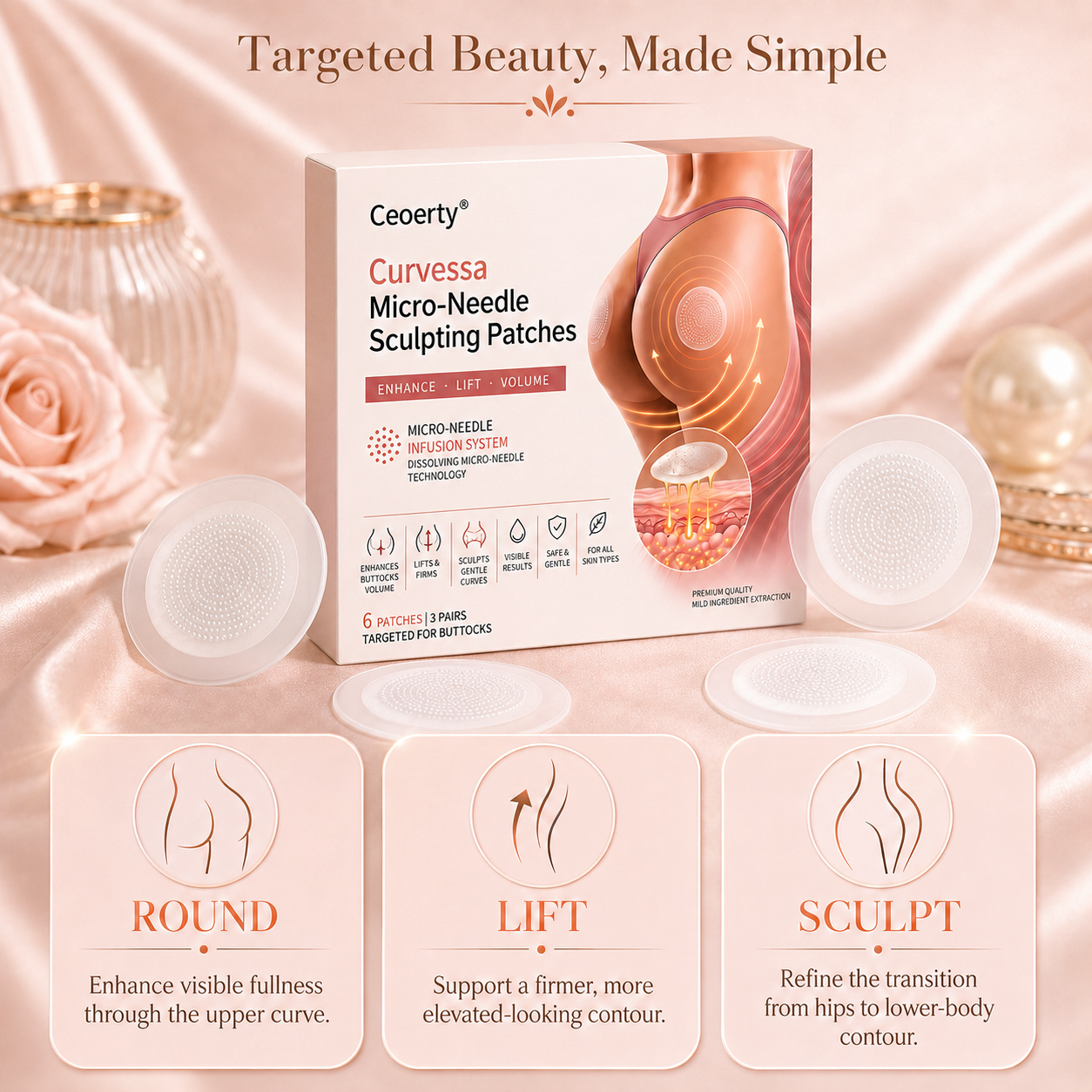 Alcuras® Curvessa Micro-Needle Sculpting Patches