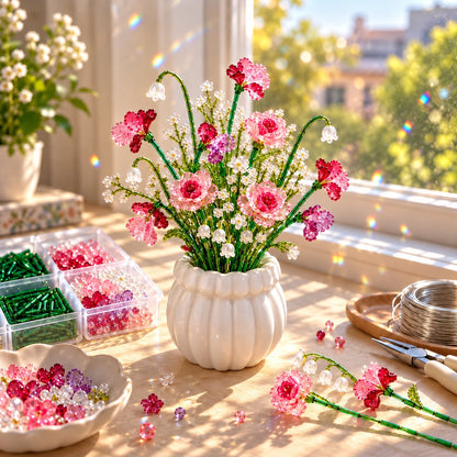 🌷Beaded Wildflower Bouquet Kit DIY