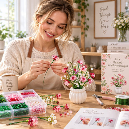 🌷Beaded Wildflower Bouquet Kit DIY