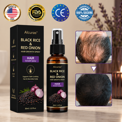 🔥Alcuras® Black Rice & Red Onion Hair Growth Spray