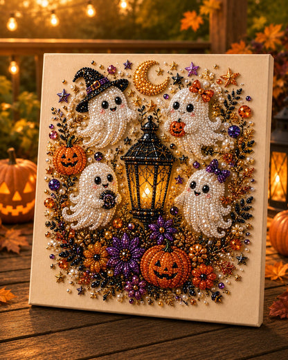 🔥HALLOWEEN SALE 👻✨ Halloween Pearl Art DIY Kit – Turn Tiny Pearls into Spooky-Cute Magic