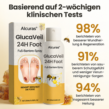 Alcuras® GlucaVeil 24H Fuß-Barriere-Spray