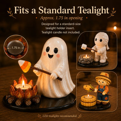 🔥LAST DAY 49% OFF💥Halloween Campfire Tealight Holder
