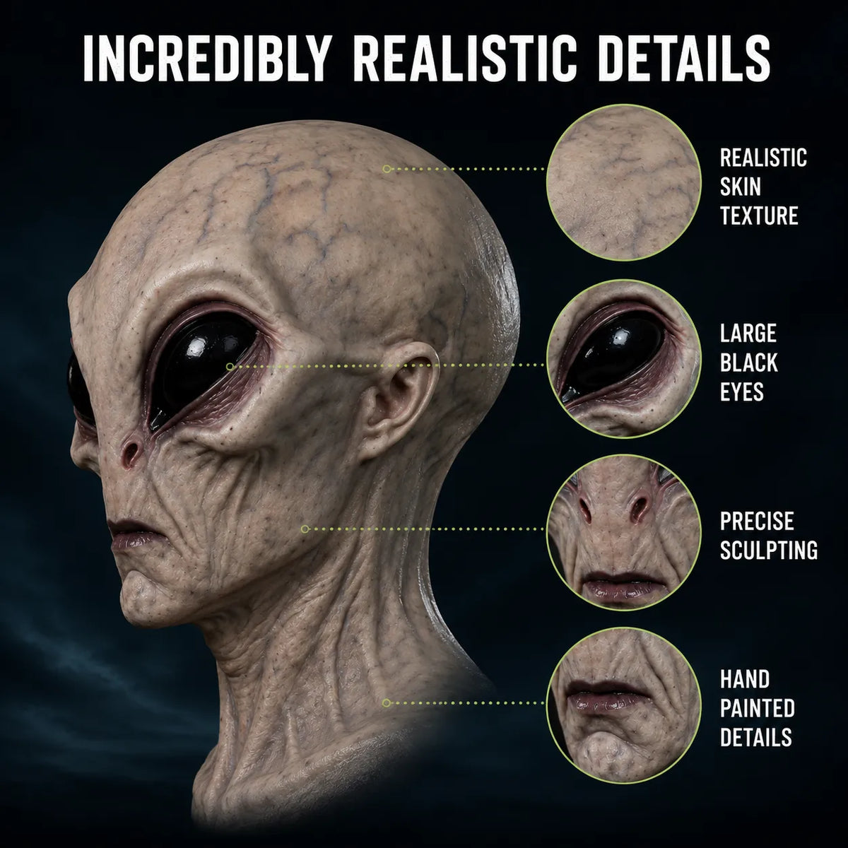🔥Lifelike Alien Silicone Mask