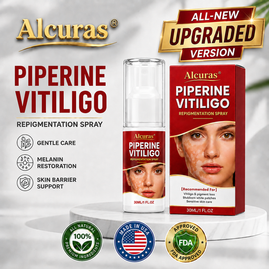 🔥100K+ SOLD | Alcuras® Advanced Piperine Vitiligo Repigmentation Spray — 👨‍⚕️✅Upgraded Steroid-Free Botanical Formula