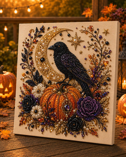 🔥HALLOWEEN SALE 👻✨ Halloween Pearl Art DIY Kit – Turn Tiny Pearls into Spooky-Cute Magic