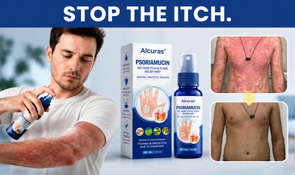 Alcuras®  PsoriaMucin No-Rub Itch & Flake Relief Mist
