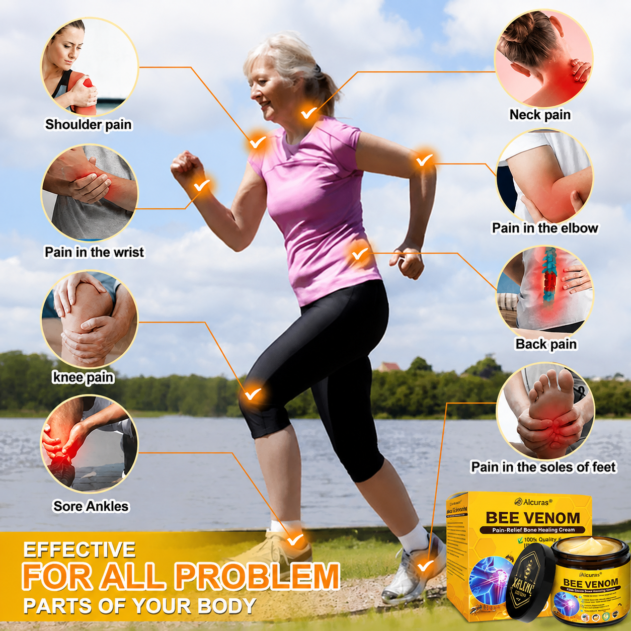 Alcuras® Bee Venom Pain-Relief Bone Healing Cream 🇺🇸(Specially for older adults)
