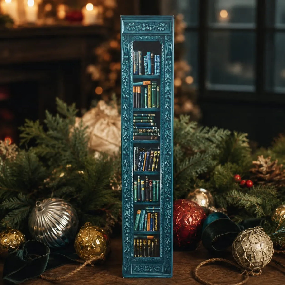 📚 25-Day Christmas Book Advent Calendar with Miniature Book Ornaments