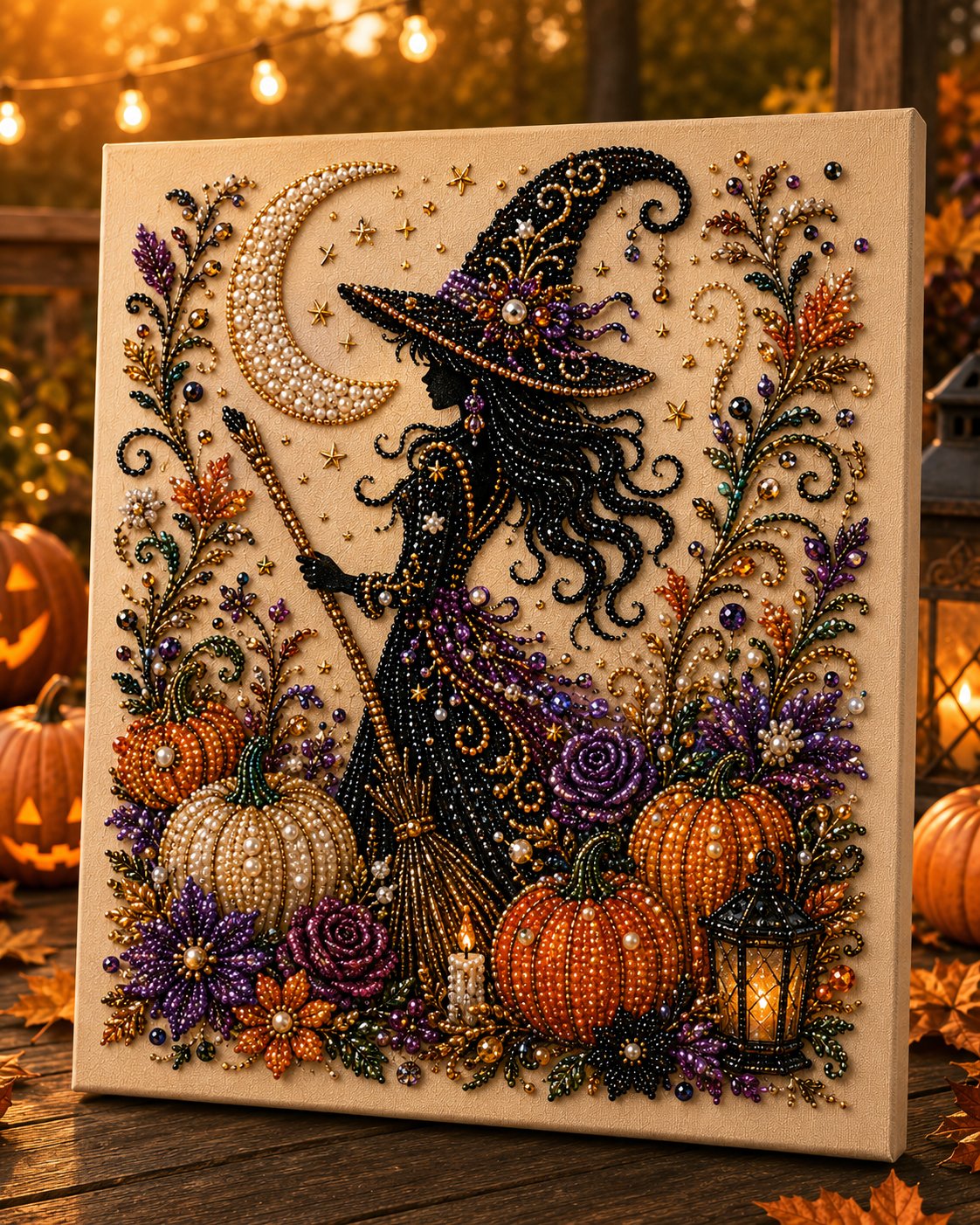 🔥HALLOWEEN SALE 👻✨ Halloween Pearl Art DIY Kit – Turn Tiny Pearls into Spooky-Cute Magic