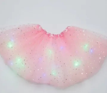Final Clearance!🌟 Princess Glow LED Skirt | Soft, Safe & Stretchy for All-Day Play– Last Chance at This Price!