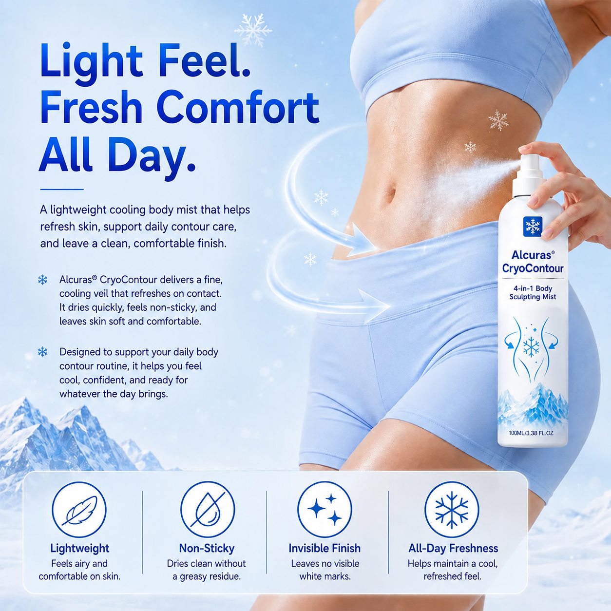 Alcuras® CryoContour 4-in-1 Body Sculpting Mist ( Imported )