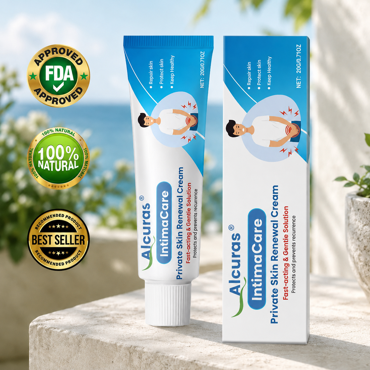 Crema renovadora de la piel íntima Alcuras®  IntimaCare