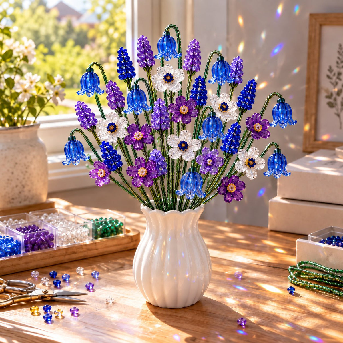 🌷Beaded Wildflower Bouquet Kit DIY