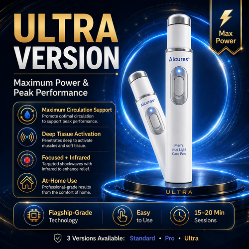💪Advanced Acoustic Shockwave Therapy restores penile tissue health to enhance rise rigidity, stamina, and male performance confidence, relieving muscle pain, joint stiffness, tendon discomfort📈