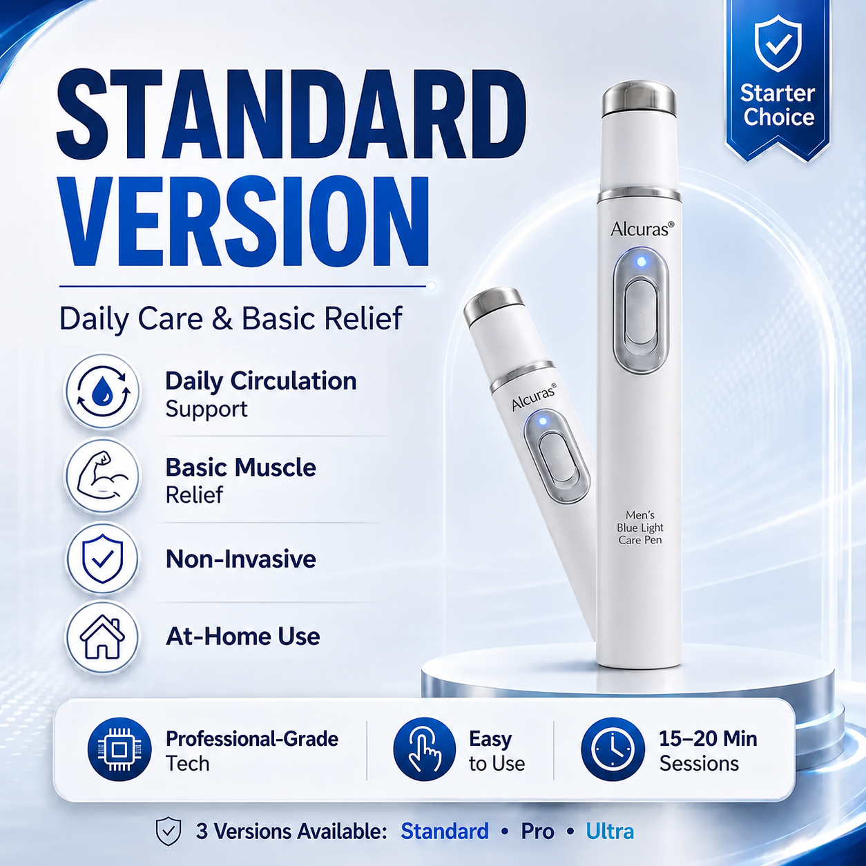 💪Advanced Acoustic Shockwave Therapy restores penile tissue health to enhance rise rigidity, stamina, and male performance confidence, relieving muscle pain, joint stiffness, tendon discomfort📈
