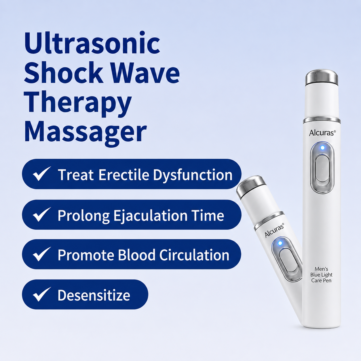 💪Advanced Acoustic Shockwave Therapy restores penile tissue health to enhance rise rigidity, stamina, and male performance confidence, relieving muscle pain, joint stiffness, tendon discomfort📈