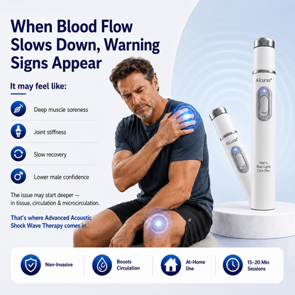 💪Advanced Acoustic Shockwave Therapy restores penile tissue health to enhance rise rigidity, stamina, and male performance confidence, relieving muscle pain, joint stiffness, tendon discomfort📈