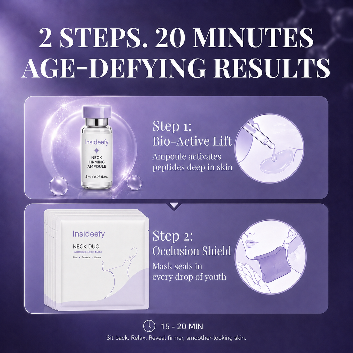 Insideefy™ NECK DUO-Fine Line Care Firming Neck Mask