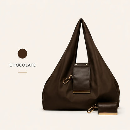 NumerostyTM Varelli Charm Transformable Bag – Stylish Vegan Leather Tote & Keychain Charm