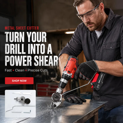 🔩 Metal Shear Drill Attachment