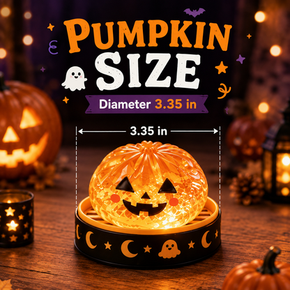 🎃 Spooky Cute Light-Up Steamer Bun Squeeze Toy