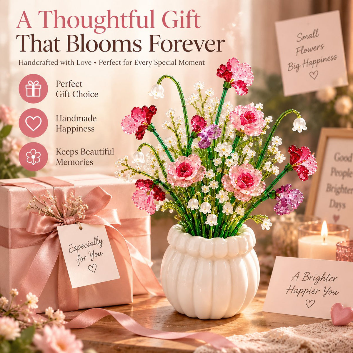 🌷Beaded Wildflower Bouquet Kit DIY