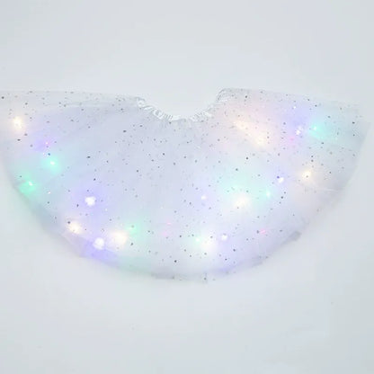 Final Clearance!🌟 Princess Glow LED Skirt | Soft, Safe & Stretchy for All-Day Play– Last Chance at This Price!