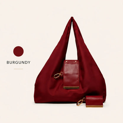 NumerostyTM Varelli Charm Transformable Bag – Stylish Vegan Leather Tote & Keychain Charm