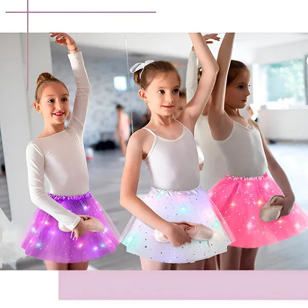 Final Clearance!🌟 Princess Glow LED Skirt | Soft, Safe & Stretchy for All-Day Play– Last Chance at This Price!
