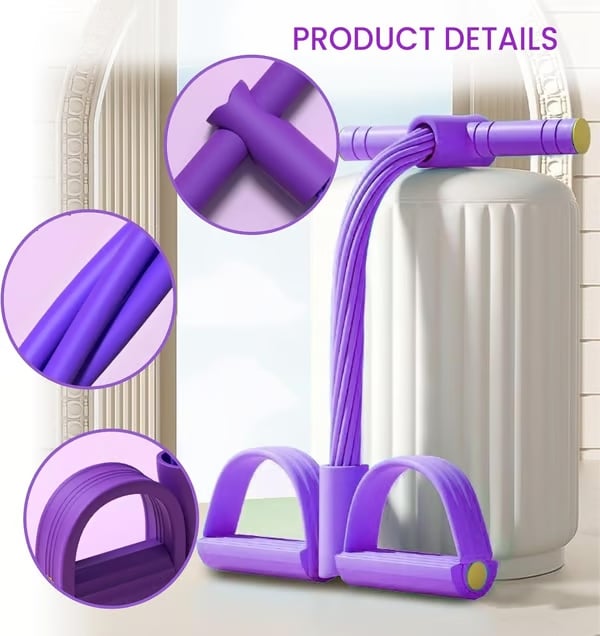 💥 2026 Latest 8-Tube Pedal Resistance Device 💪 Portable Home Workout Fitness Equipment