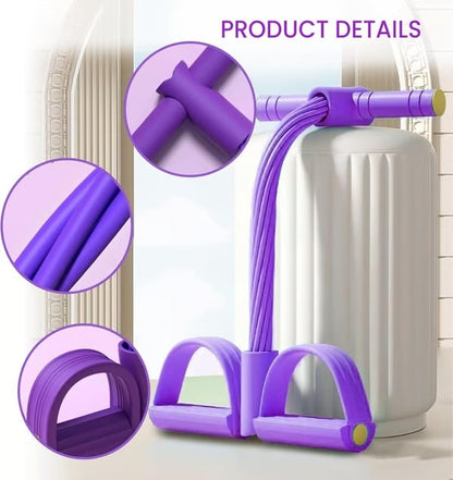 💥 2026 Latest 8-Tube Pedal Resistance Device 💪 Portable Home Workout Fitness Equipment