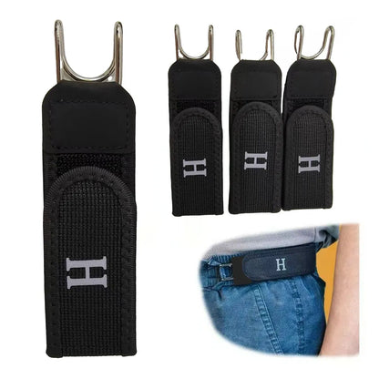 BUY 1 GET 1 FREE⏰Tactical Metal Hook Elastic Belt (Unisex) - No Buckle Invisible Design | Soft Adjustable Side
