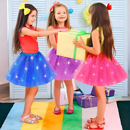 Final Clearance!🌟 Princess Glow LED Skirt | Soft, Safe & Stretchy for All-Day Play– Last Chance at This Price!